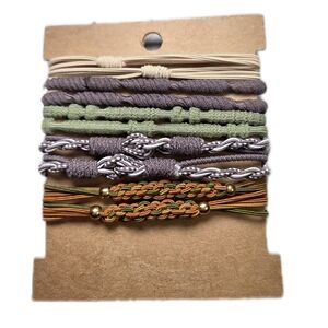 Elegant Multicolor Braided Bracelet Set